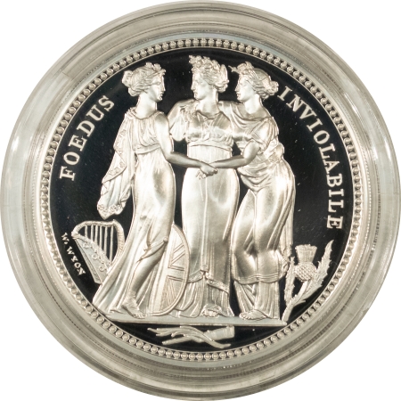 World Certified Coins RARE 2020 GREAT BRITAIN THREE GRACES 10 POUNDS, 5 OZ SILVER, GEM PROOF-OGP/CERT
