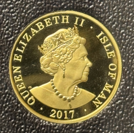 Gold Bullion 2017 ISLE OF MAN .999 1 OZ GOLD ANGEL, GEM CAMEO PROOF – WHAT A BEAUTIFUL COIN!