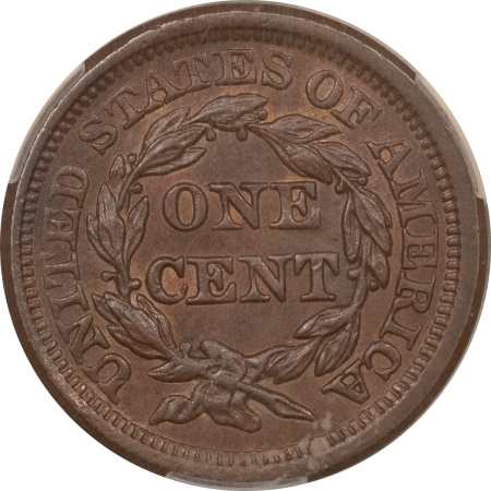 Braided Hair Large Cents 1857 SMALL DATE BRAIDED HAIR LARGE CENT – CACG MS-64 BN, PQ & LOOKS FULLY GEM!