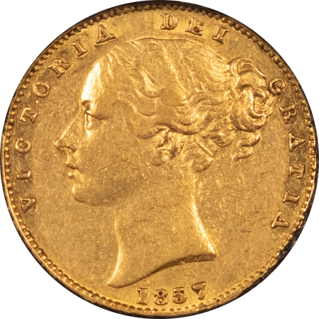 Bullion 1857 GREAT BRITAIN VICTORIA GOLD SOVEREIGN, KM-736.1 – EXTRA FINE+