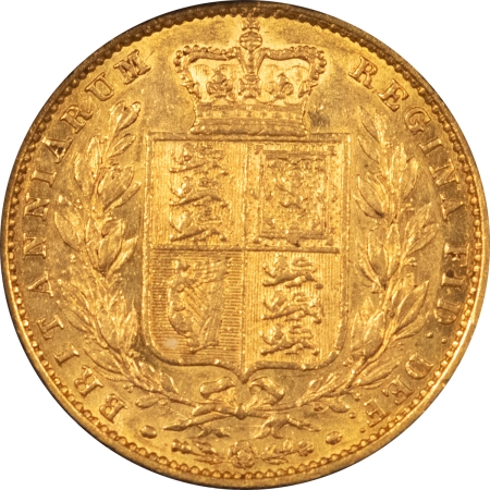 Bullion 1857 GREAT BRITAIN VICTORIA GOLD SOVEREIGN, KM-736.1 – EXTRA FINE+