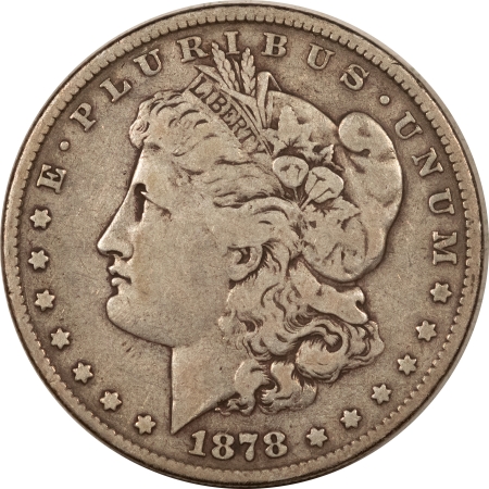 Morgan Dollars 1878 7TF REV OF 1878 MORGAN DOLLAR – PLEASING CIRCULATED EXAMPLE, NICE!