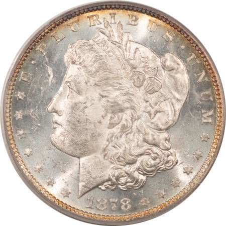 Morgan Dollars 1878 8TF MORGAN DOLLAR, VAM-23 CRAZY LIPS, CALIFORNIA COL. – PCGS MS-62, TOP 100