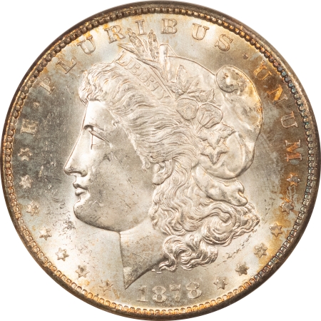 Morgan Dollars 1878-S MORGAN DOLLAR – NGC MS-64, FATTY HOLDER & PREMIUM QUALITY!