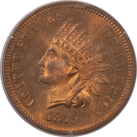 Indian 1879 PROOF INDIAN CENT – PCGS PR-64 RD, RATTLER HOLDER, ORIGINAL & PQ!