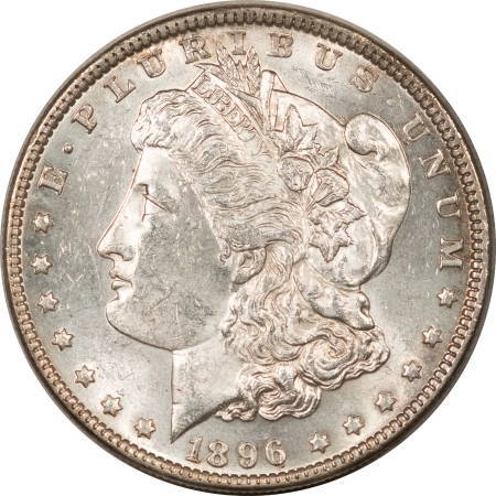 Morgan Dollars 1896 MORGAN DOLLAR – HIGH GRADE, NEARLY UNCIRCULATED, LOOKS CHOICE! FLASHY!