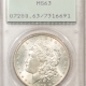 Morgan Dollars 1921 MORGAN DOLLAR – PCGS MS-63, RATTLER, ORIGINAL!