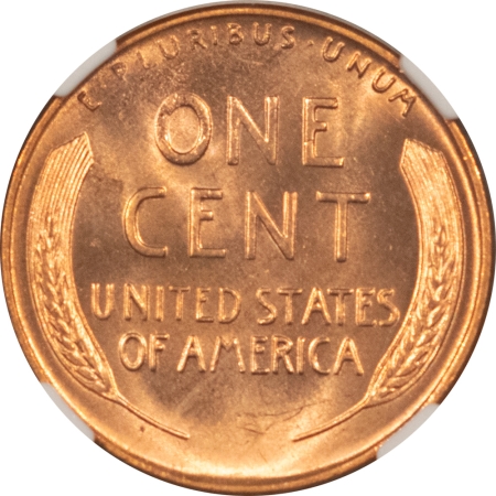 Lincoln Cents (Wheat) 1953-D LINCOLN CENT – NGC MS-66 RD, FIERY RED GEM+!