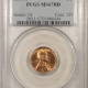 Lincoln Cents (Memorial) 1970-S LINCOLN CENT, SMALL DATE – PCGS MS-66 RD, BLAZING RED & PQ!