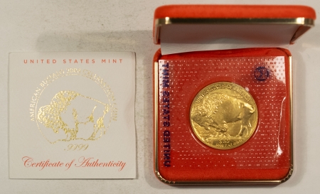 American Gold Eagles, Buffaloes, & Liberty Series 2008 $50 AMERICAN GOLD BUFFALO, 1 OZ .9999 US MINT CELEBRATION COIN W/ BOX & COA