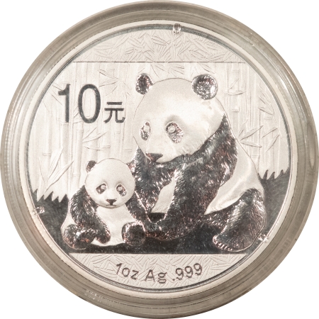 Bullion 2012 10 YUAN CHINA PANDA 1 OZ .999 SILVER – GEM UNCIRCULATED IN ORIGINAL CAPSULE