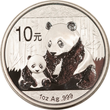 Bullion 2012 10 YUAN CHINA PANDA 1 OZ .999 SILVER – GEM UNCIRCULATED IN ORIGINAL CAPSULE