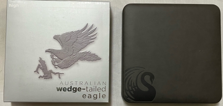 Bullion 2014-P $8 AUSTRALIA WEDGE-TAILED EAGLE MERCANTI 5 OZ SILVER- PCGS GEM PR BOX/COA