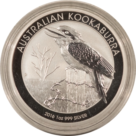 New Store Items 2016 AUSTRALIA 1 OZ .999 SILVER KOOKABURRA GEM BU IN ORIGINAL CAPSULE