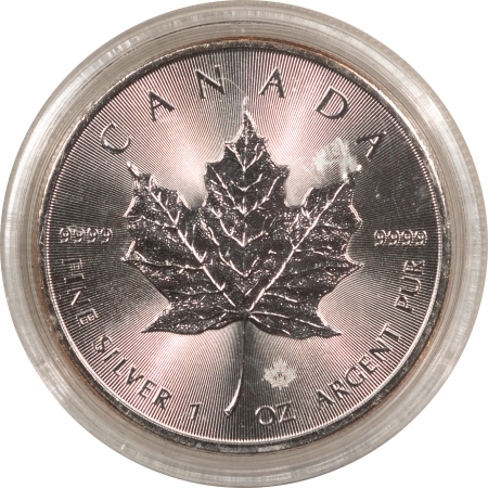 New Store Items 2016 CANADA 1 OZ .9999 SILVER MAPLE LEAF W/MAPLE PRIVY, GEM BU ORIGINAL CAPSULE