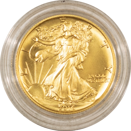 Modern Gold Commems 2016-W CENTENNIAL GOLD WALKING LIBERTY HALF IN ORIGINAL GOVERMENT PACKAGING!