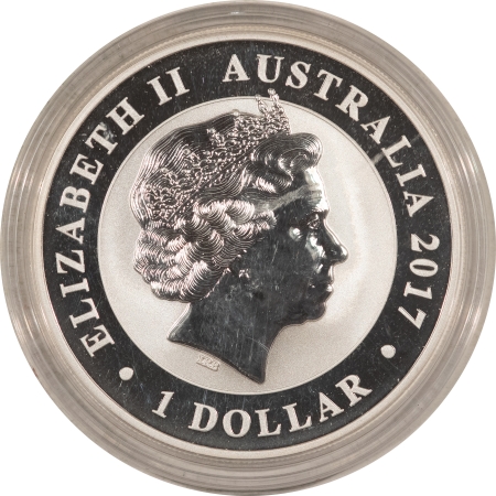 New Store Items 2017 AUSTRALIA 1 OZ .9999 SILVER SWAN, GEM BU IN ORIGINAL CAPSULE