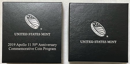 Modern Silver Commems 2019-P $1 APOLLO 11 50TH ANNIV PROOF SILVER COMMEM IN ORIG GOVERMENT PACKAGING!