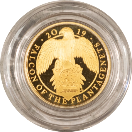 New Store Items GREAT BRITAIN 2019 “THE QUEEN’S BEAST” 1/4 OZ GOLD, 25 POUND COIN-GEM PROOF/OGP!