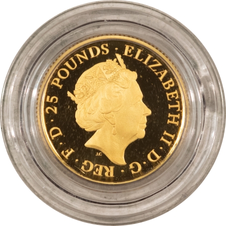 New Store Items GREAT BRITAIN 2019 “THE QUEEN’S BEAST” 1/4 OZ GOLD, 25 POUND COIN-GEM PROOF/OGP!