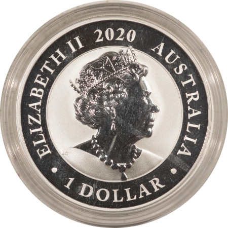 New Store Items 2020 AUSTRALIA 1 OZ .9999 SILVER SWAN, GEM BU IN ORIGINAL CAPSULE