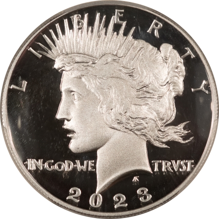 Modern Silver Commems 2023-S PROOF PEACE DOLLAR SILVER COMMEMORATIVE – PCGS PR-70 DCAM, FIRST STRIKE!