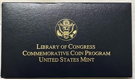 Modern Silver Commems 2000-W $10 LIBRARY OF CONGRESS BIMETALLIC GOLD/PLATINUM – GEM PROOF WITH OGP