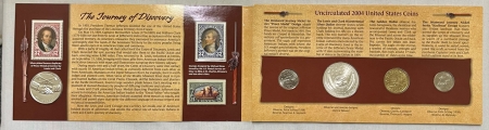 Modern Silver Commems 2004 LEWIS & CLARK COIN/CURR COMMEMORATIVE SET W/ SILVER DOLLAR – GEM OGP!