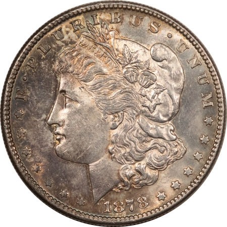 Morgan Dollars 1878-S MORGAN DOLLAR – ORIGINAL, HIGH GRADE NEARLY UNCIRCULATED LOOKS CHOICE!