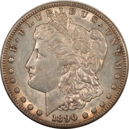 Morgan Dollars 1890-S MORGAN DOLLAR – PRETTY REVERSE, HIGH GRADE NEAR UNCIRCULATED LOOKS CHOICE