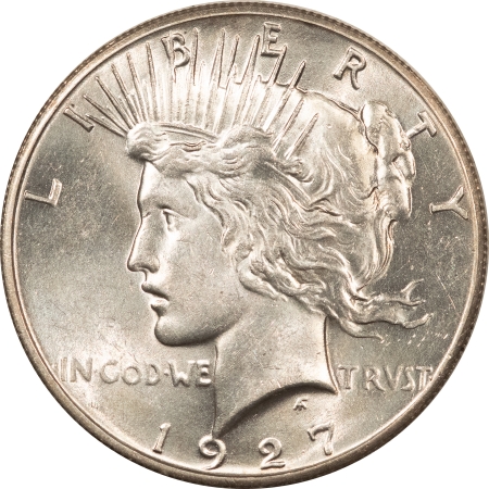 New Store Items 1927 PEACE DOLLAR – FRESH, FLASHY! HIGH GRADE, NEARLY UNCIRCULATED, LOOKS CHOICE