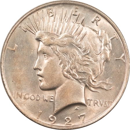 New Store Items 1927-D PEACE DOLLAR – HIGH GRADE NEARLY UNCIRCULATED, LIGHT OLD CLEANING!