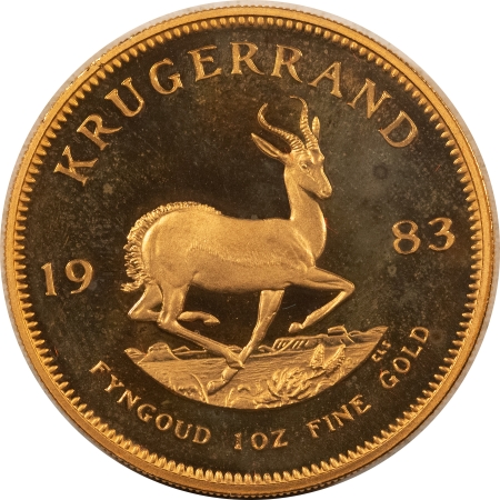 Bullion 1983 SOUTH AFRICA 1 OZ PROOF GOLD KRUGERRAND, GEM PROOF W/ ORIGINAL BOX, SCARCE!