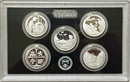 New Store Items 2019-S 10 COIN U.S. SILVER PROOF SET, GEM PROOF, ORIGINAL MINT PKG (NO EXTRA 1C)