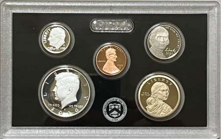 New Store Items 2020-S 10 COIN U.S. SILVER PROOF SET, GEM PROOF, ORIGINAL MINT PKG (NO EXTRA 5C)