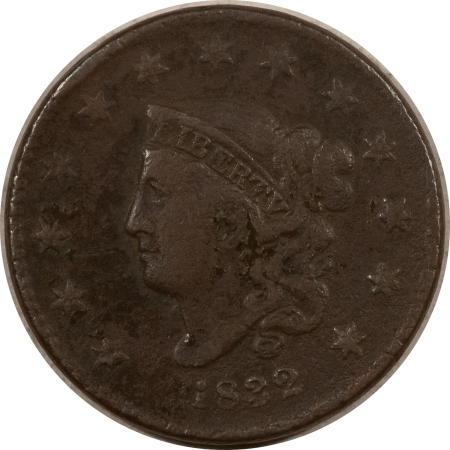 Coronet Head Large Cents 1832 LARGE LETTERS CORONET HEAD LARGE CENT – CIRCULATED, ENVIRONMENTAL DAMAGE