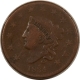 Coronet Head Large Cents 1833 CORONET HEAD LARGE CENT – VG+ DETAILS BUT POROUS