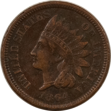 Indian 1864 BRONZE INDIAN CENT – VERY FINE DETAILS BUT DARK!