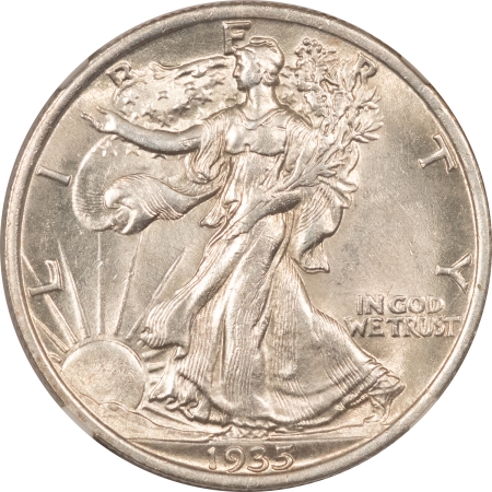 New Store Items 1935 WALKING LIBERTY HALF DOLLAR – NGC MS-62, WHITE