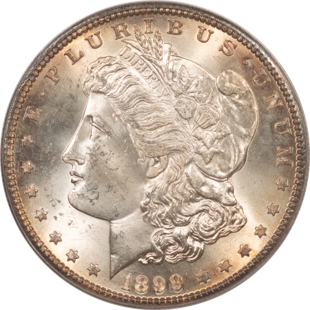 Morgan Dollars 1899-S MORGAN DOLLAR – PCGS MS-64, FRESH & FLASHY!