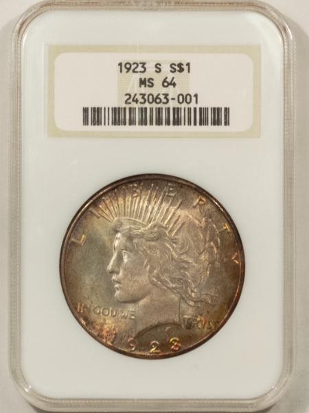 New Certified Coins 1923-S PEACE DOLLAR – NGC MS-64, OLD FATTY! FRESH, PRETTY & PREMIUM QUALITY!