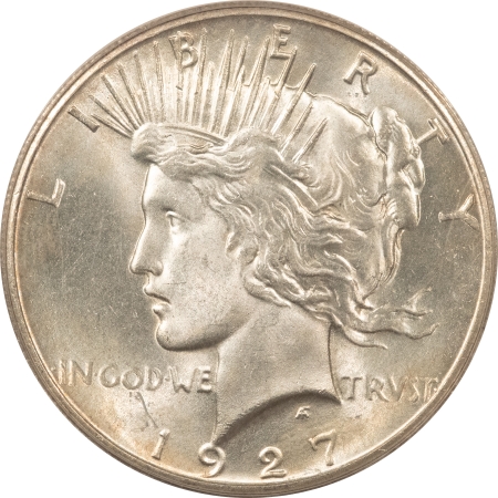 New Certified Coins 1927 PEACE DOLLAR – ANACS MS-64, MARK-FREE, PREMIUM QUALITY!