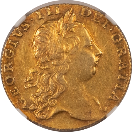 New Certified Coins 1766 GREAT BRITAIN GOLD GUINEA; NGC AU DETAILS “CLEANED”-NICE LOOKING & SCARCE!