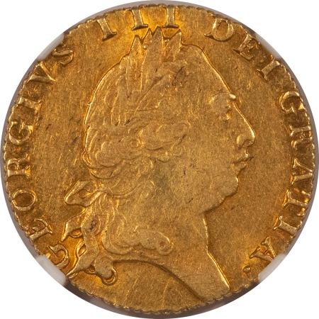 New Certified Coins 1793 GREAT BRITAIN GOLD GUINEA; NGC AU DETAILS “OBV SPOT REMOVED”-HIGH GRADE!