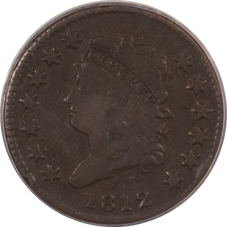 Classic Head Large Cents 1812 CLASSIC HEAD LARGE CENT, SMALL DATE – PCGS F-12, S-290