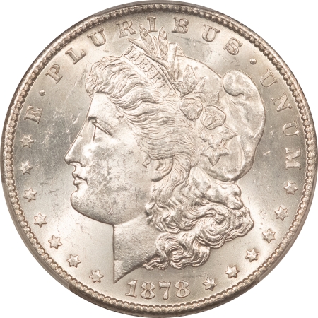 Morgan Dollars 1878-S MORGAN DOLLAR – PCGS MS-63, BLAST WHITE!