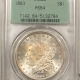 Morgan Dollars 1882-CC MORGAN DOLLAR – PCGS MS-63, WHITE! CARSON CITY!