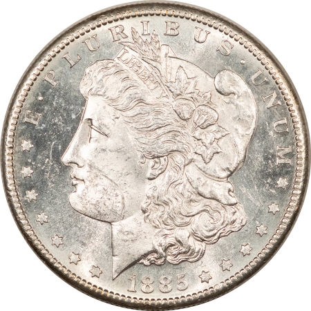 Morgan Dollars 1885-S MORGAN DOLLAR, UNCIRCULATED BUT WITH OBVERSE SCRATCH