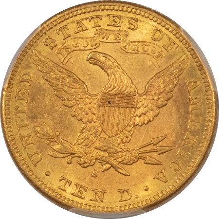 $10 1886-S $10 LIBERTY GOLD – PCGS MS-64, TOUGH DATE, FEW FINER & THOSE ARE 25K!