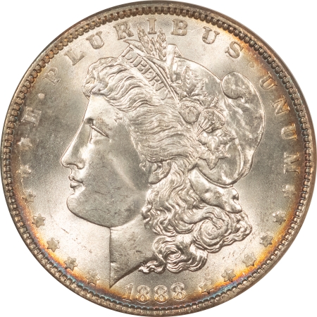 Morgan Dollars 1888 MORGAN DOLLAR – NGC MS-65, FATTIE HOLDER & PRETTY!